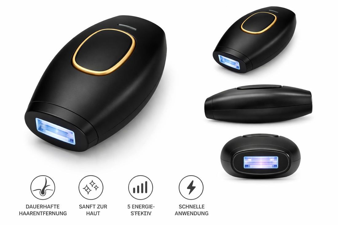 IPL Haarentfernungsgerät Elura | Schmerzfrei, Langanhaltend & Hautschonend | Schwarz
