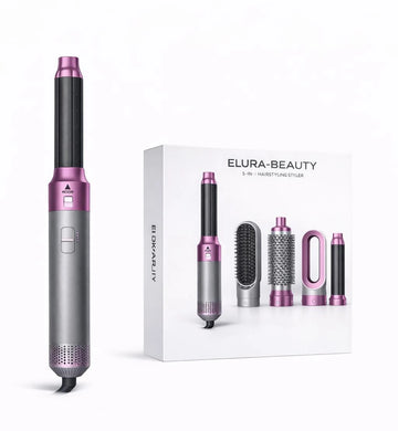 5 in 1 Hairstyler Elura| Locken, Glätten & Trocknen mit Coanda Effekt |  Leuchtendes Pink