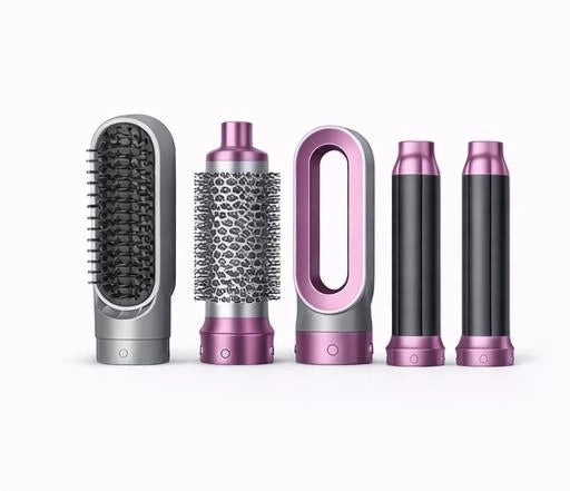 5 in 1 Hairstyler Elura| Locken, Glätten & Trocknen mit Coanda Effekt |  Leuchtendes Pink
