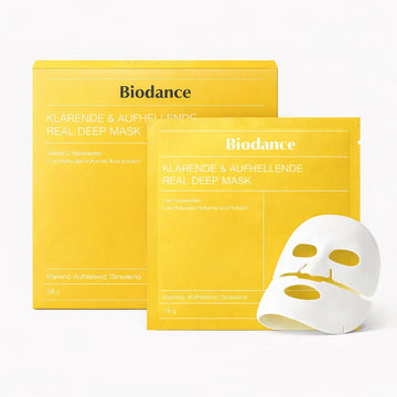 4 Stück Bio-Kollagen-Gesichtsmasken – Intensive Feuchtigkeit & Anti-Aging Pflege | Safrangelb