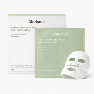 4 Stück Bio-Kollagen-Gesichtsmasken – Intensive Feuchtigkeit & Anti-Aging Pflege | Salbeigrün